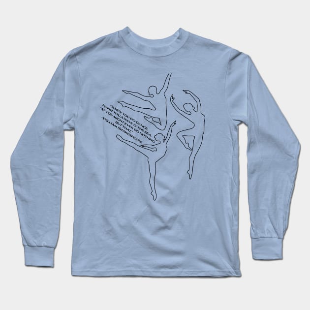 Dance Trio Long Sleeve T-Shirt by PixHailDesigns